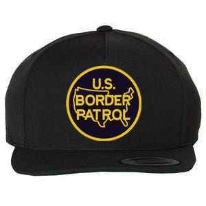 Us United States Border Patrol Wool Snapback Cap