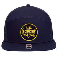 Us United States Border Patrol 7 Panel Mesh Trucker Snapback Hat