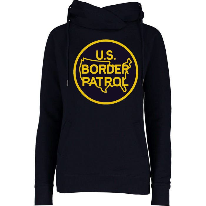 Us United States Border Patrol Womens Funnel Neck Pullover Hood