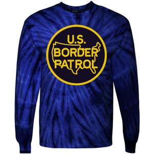 Us United States Border Patrol Tie-Dye Long Sleeve Shirt