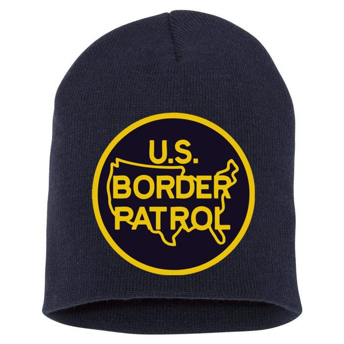 Us United States Border Patrol Short Acrylic Beanie