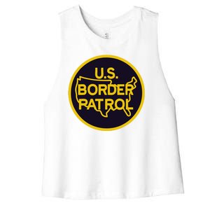 Us United States Border Patrol Women's Racerback Cropped Tank