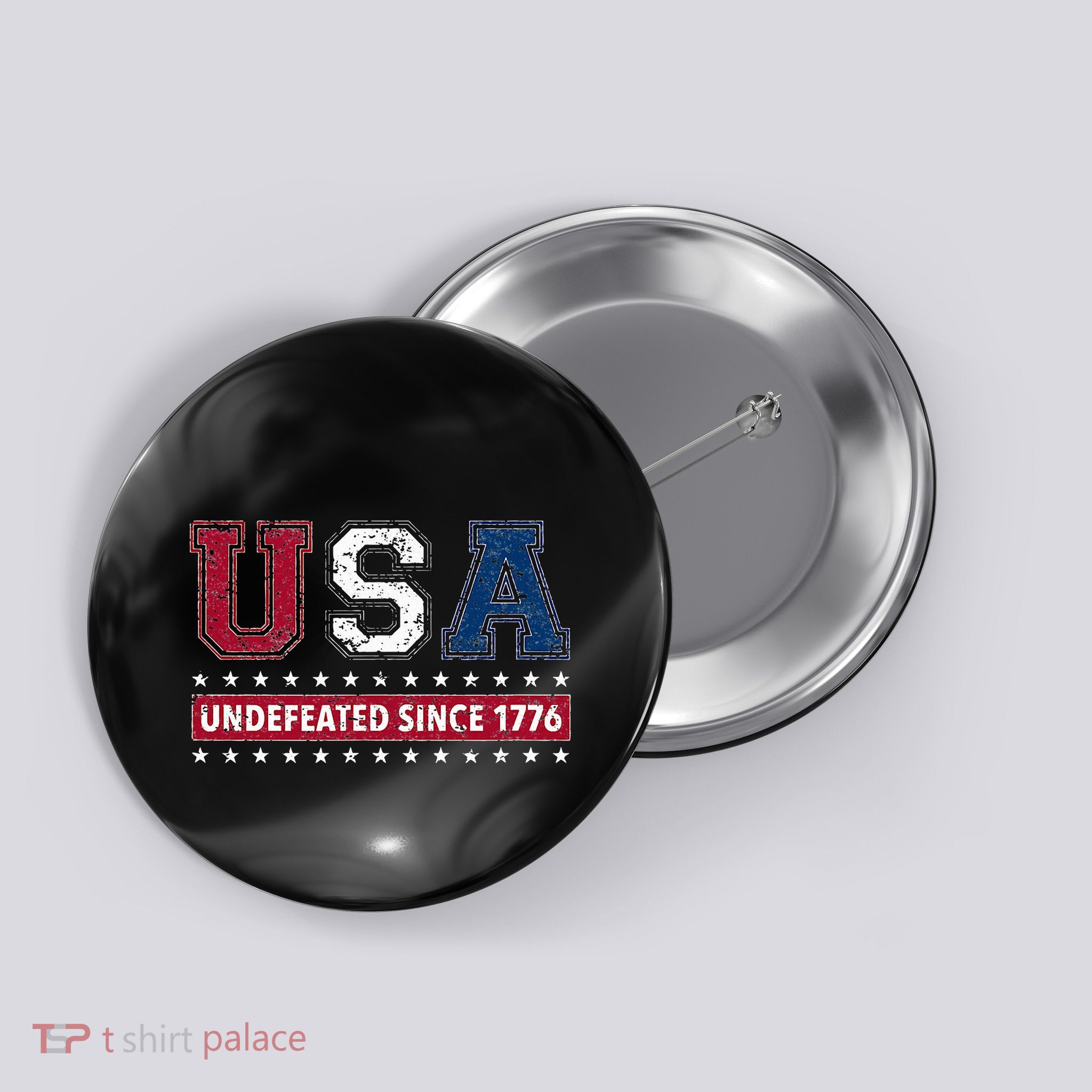 Usa Undefeated Since 1776 Button