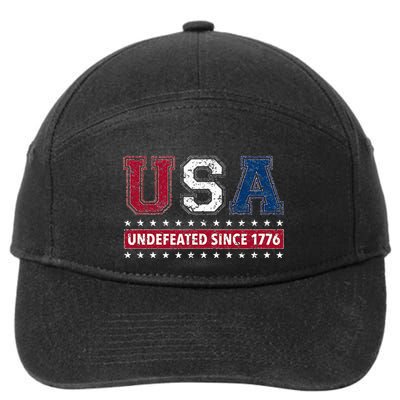 Usa Undefeated Since 1776 7-Panel Snapback Hat