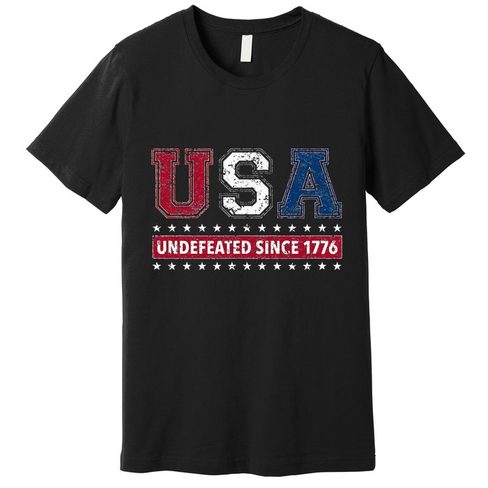 Usa Undefeated Since 1776 Premium T-Shirt