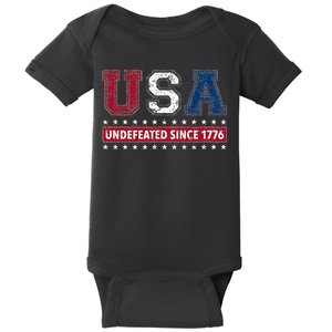 Usa Undefeated Since 1776 Baby Bodysuit