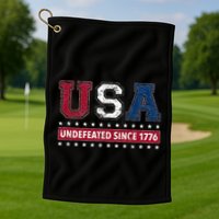 Usa Undefeated Since 1776 Golf Towel
