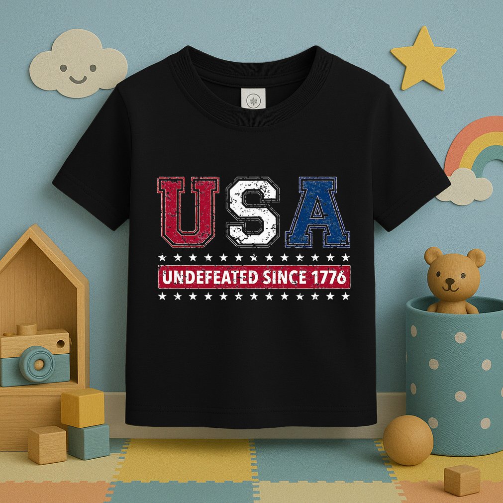 Usa Undefeated Since 1776 Toddler T-Shirt