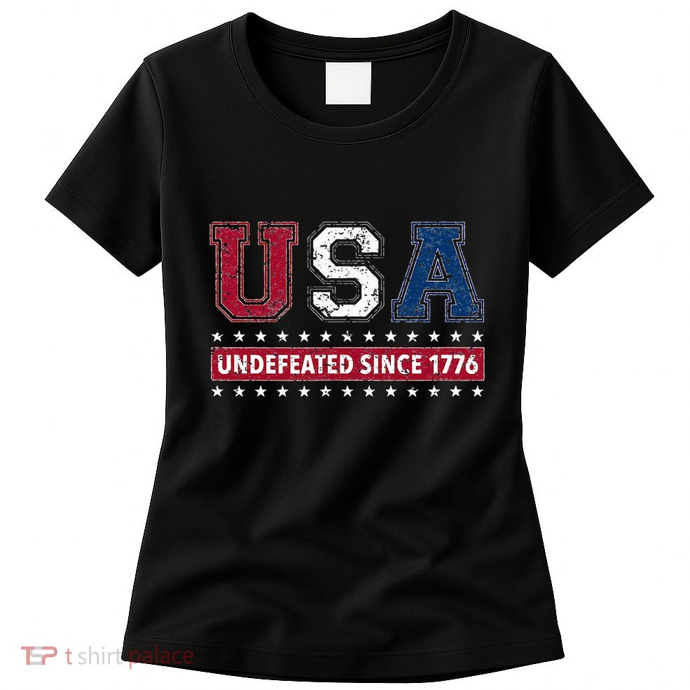 Usa Undefeated Since 1776 Womens T-Shirt
