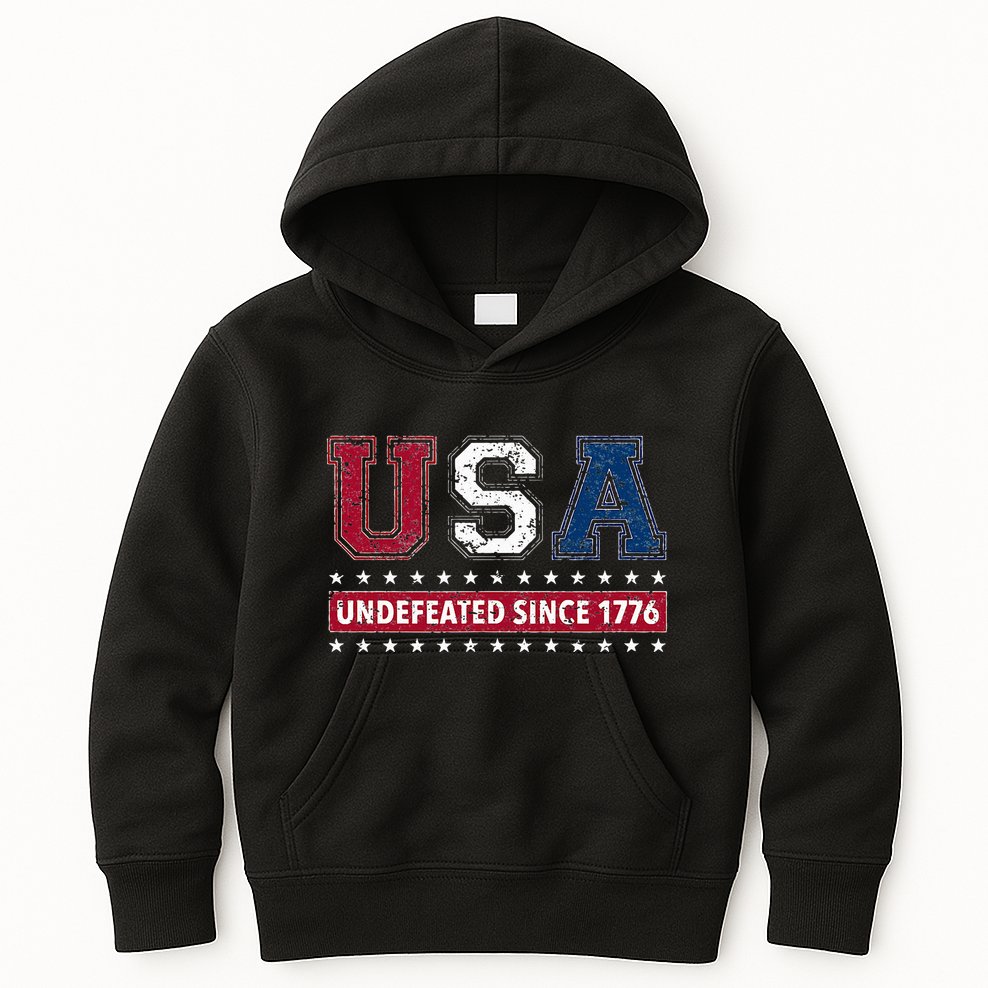 Usa Undefeated Since 1776 Kids Hoodie