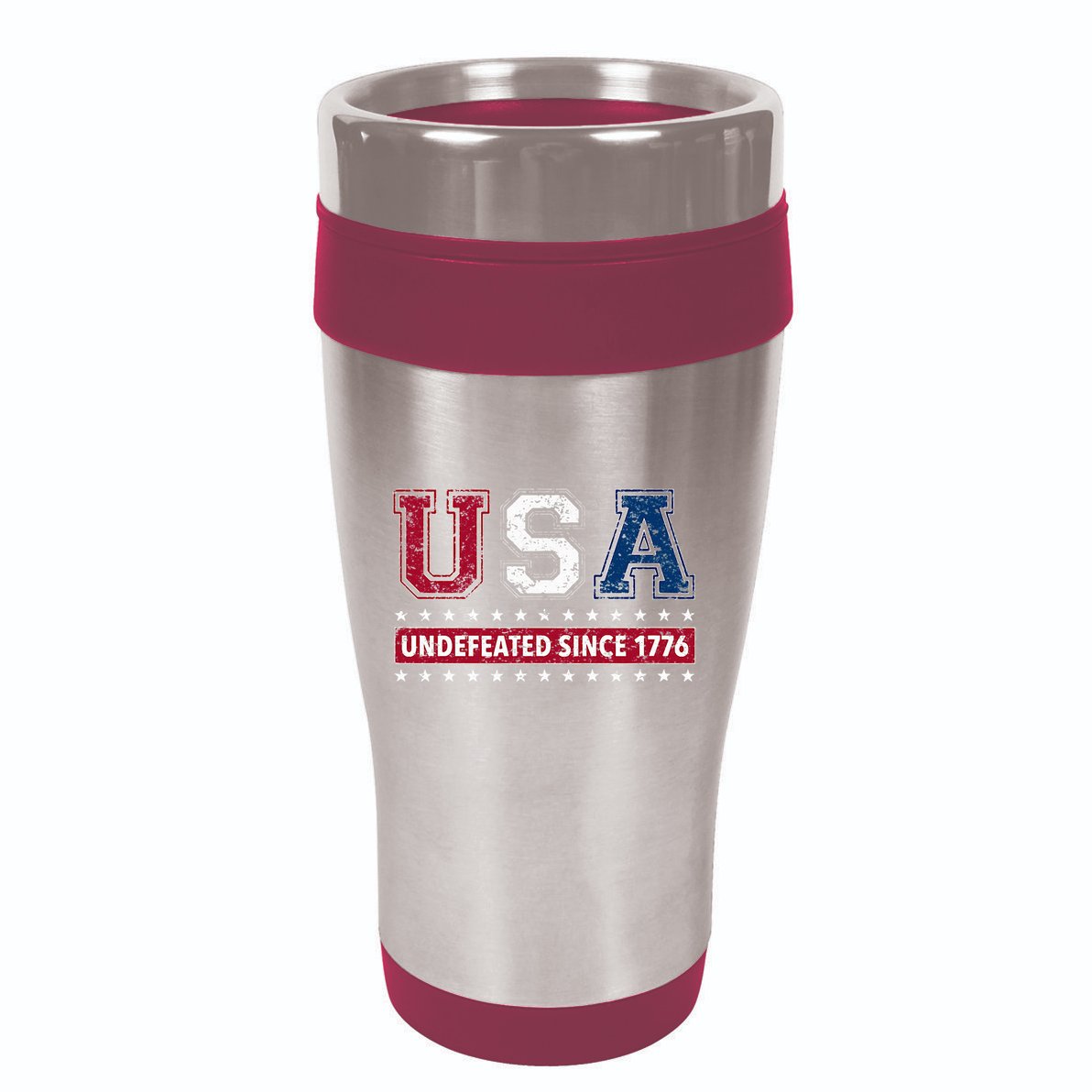 Usa Undefeated Since 1776 16oz Travel Tumbler