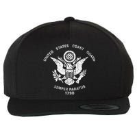 Us United States Coast Guard Uscg Eagle Flag Wool Snapback Cap