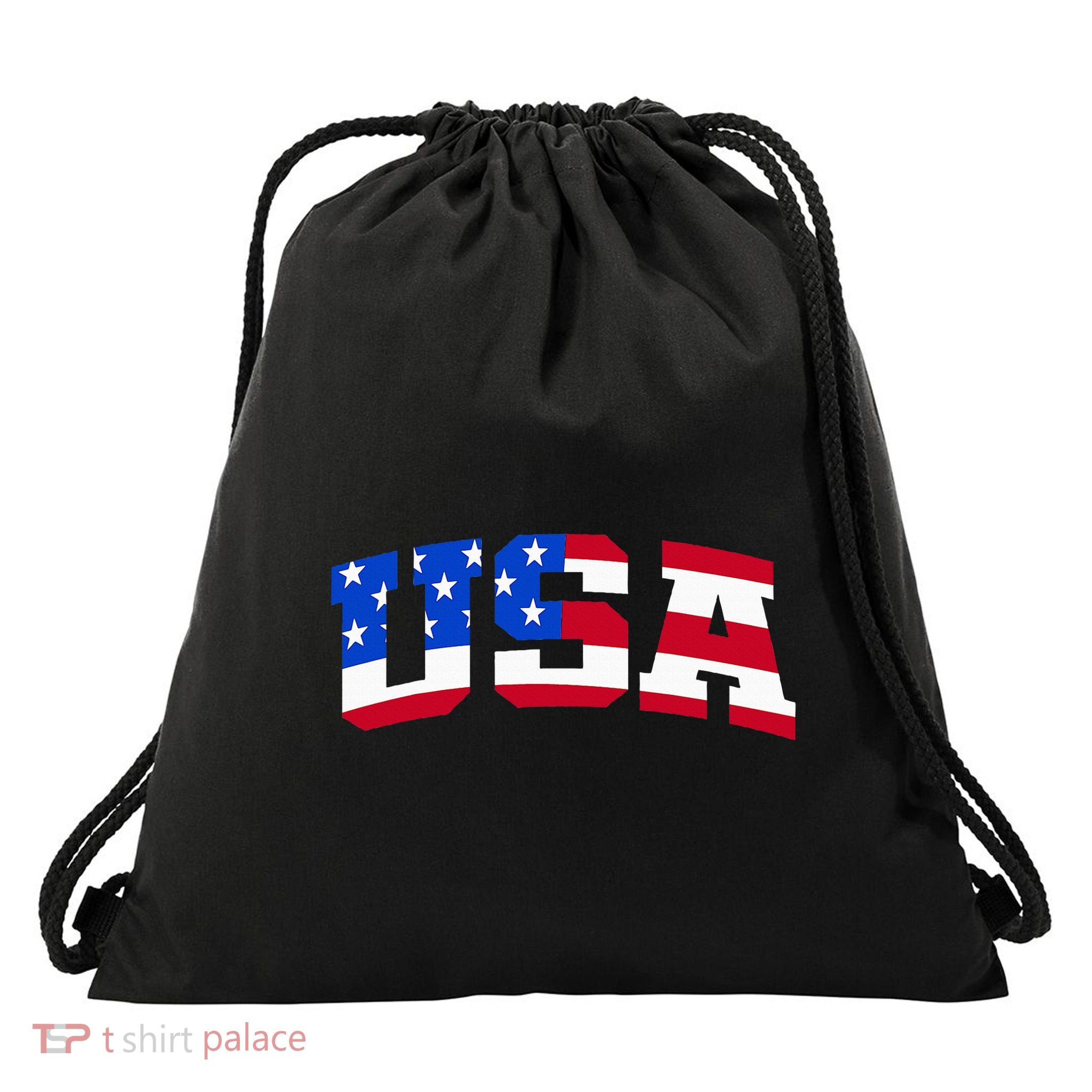 Usa Drawstring Bag