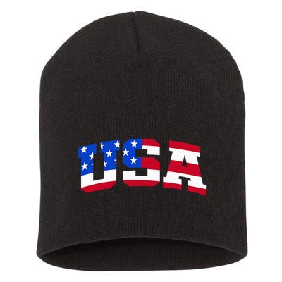 Usa Short Acrylic Beanie