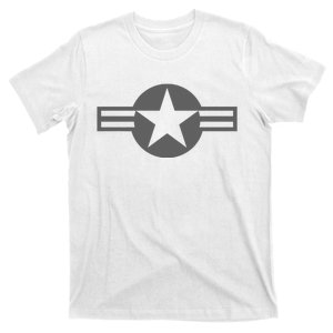 Usaf United States Roundel Lowvis Gray T-Shirt