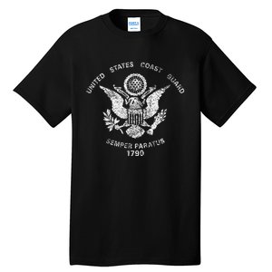 Us United States Coast Guard Uscg Eagle Flag Tall T-Shirt