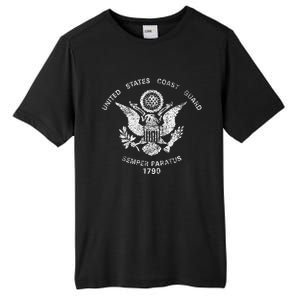 Us United States Coast Guard Uscg Eagle Flag Tall Fusion ChromaSoft Performance T-Shirt