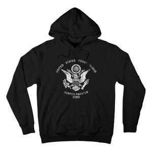 Us United States Coast Guard Uscg Eagle Flag Tall Hoodie