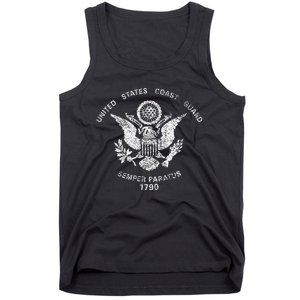 Us United States Coast Guard Uscg Eagle Flag Tank Top