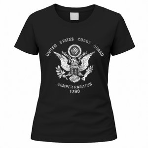 Us United States Coast Guard Uscg Eagle Flag Women's T-Shirt