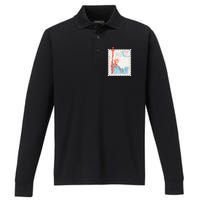 Usa Performance Long Sleeve Polo