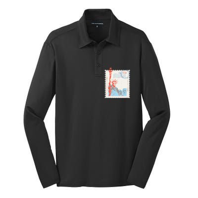 Usa Silk Touch Performance Long Sleeve Polo