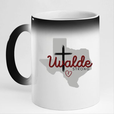 Uvalde Uvalde Strong Pray For Uvalde 11oz Black Color Changing Mug