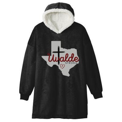 Uvalde Uvalde Strong Pray For Uvalde Hooded Wearable Blanket