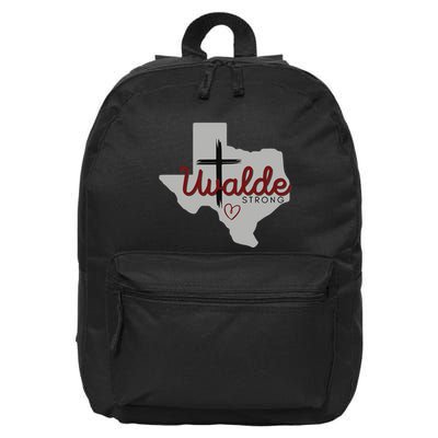 Uvalde Uvalde Strong Pray For Uvalde 16 in Basic Backpack