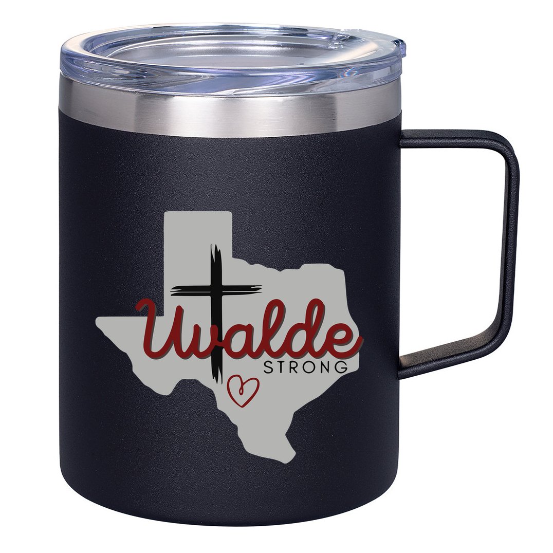 Uvalde Uvalde Strong Pray For Uvalde 12oz Stainless Steel Coffee Mug
