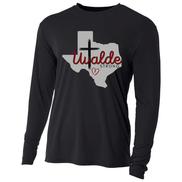 Uvalde Uvalde Strong Pray For Uvalde Cooling Performance Long Sleeve Crew