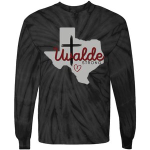 Uvalde Uvalde Strong Pray For Uvalde Tie-Dye Long Sleeve Shirt