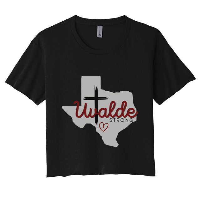 Uvalde Uvalde Strong Pray For Uvalde Crop Top