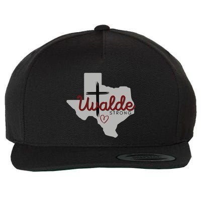 Uvalde Uvalde Strong Pray For Uvalde Wool Snapback Cap