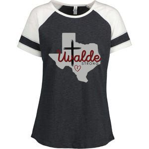 Uvalde Uvalde Strong Pray For Uvalde Enza Ladies Jersey Colorblock Tee