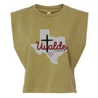 Uvalde Uvalde Strong Pray For Uvalde Garment-Dyed Women's Muscle Tee