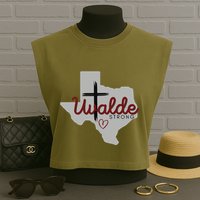 Uvalde Uvalde Strong Pray For Uvalde Garment-Dyed Women's Muscle Tee