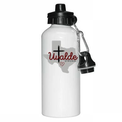 Uvalde Uvalde Strong Pray For Uvalde Aluminum Water Bottle