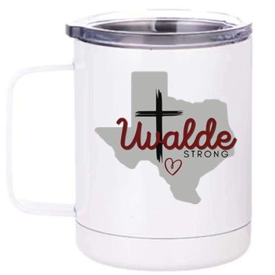 Uvalde Uvalde Strong Pray For Uvalde 12 oz Stainless Steel Tumbler Cup