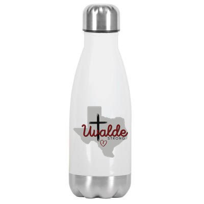 Uvalde Uvalde Strong Pray For Uvalde Stainless Steel Insulated Water Bottle