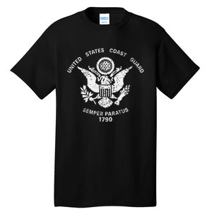 Us United States Coast Guard Uscg Eagle Flag Tall T-Shirt