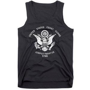 Us United States Coast Guard Uscg Eagle Flag Tank Top