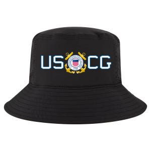 US UNITED STATES COAST GUARD USCG ANCHOR EMBLEM SEAL LOGO Cool Comfort Performance Bucket Hat