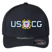 US UNITED STATES COAST GUARD USCG ANCHOR EMBLEM SEAL LOGO Flexfit Unipanel Trucker Cap