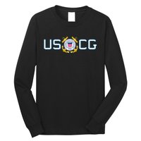 US UNITED STATES COAST GUARD USCG ANCHOR EMBLEM SEAL LOGO Long Sleeve Shirt