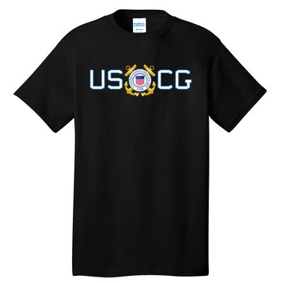 US UNITED STATES COAST GUARD USCG ANCHOR EMBLEM SEAL LOGO Tall T-Shirt