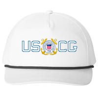 US UNITED STATES COAST GUARD USCG ANCHOR EMBLEM SEAL LOGO Snapback Five-Panel Rope Hat