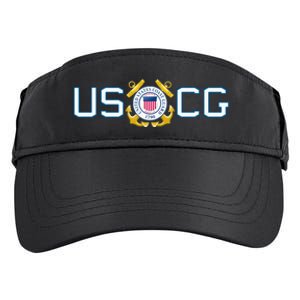 US UNITED STATES COAST GUARD USCG ANCHOR EMBLEM SEAL LOGO Adult Drive Performance Visor