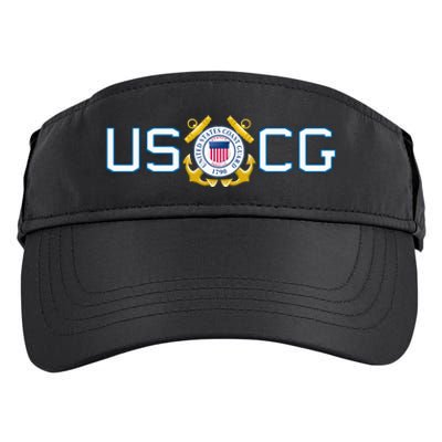 US UNITED STATES COAST GUARD USCG ANCHOR EMBLEM SEAL LOGO Adult Drive Performance Visor