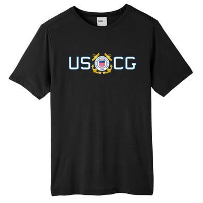 US UNITED STATES COAST GUARD USCG ANCHOR EMBLEM SEAL LOGO Tall Fusion ChromaSoft Performance T-Shirt